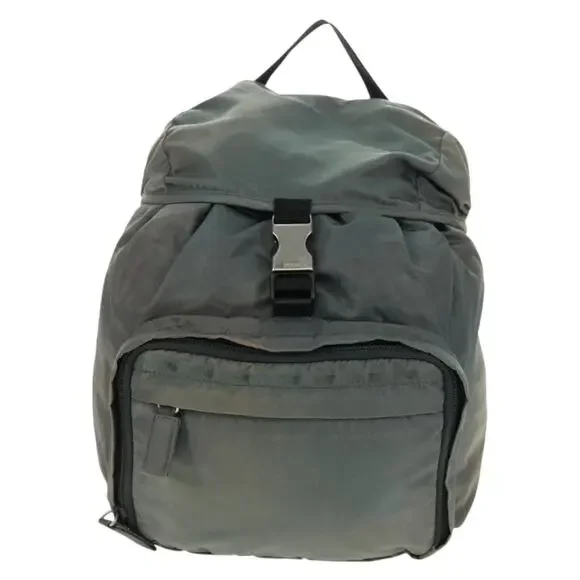 Prada Nylon Backpack Gray