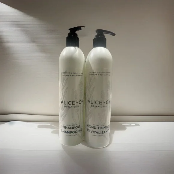 2 Alice + Co Shampoo & Conditioner Set Botanicals Hydrating Lavender Eucalyptus