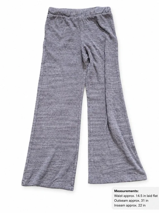 Old Navy Girls Heather Gray Knit Flare Pants L 10