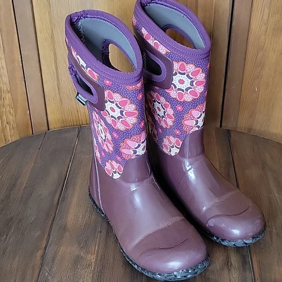 BOGS Kids Neo Classic Kaleidoscope Boot Youth Sz 2