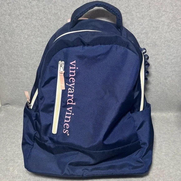 Vineyard Vines x Target Navy Pink Backpack Laptop‎ Pocket Limited Edition