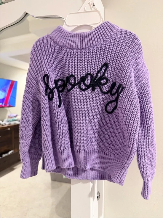 Lavender 'Spooky' Knit Sweater