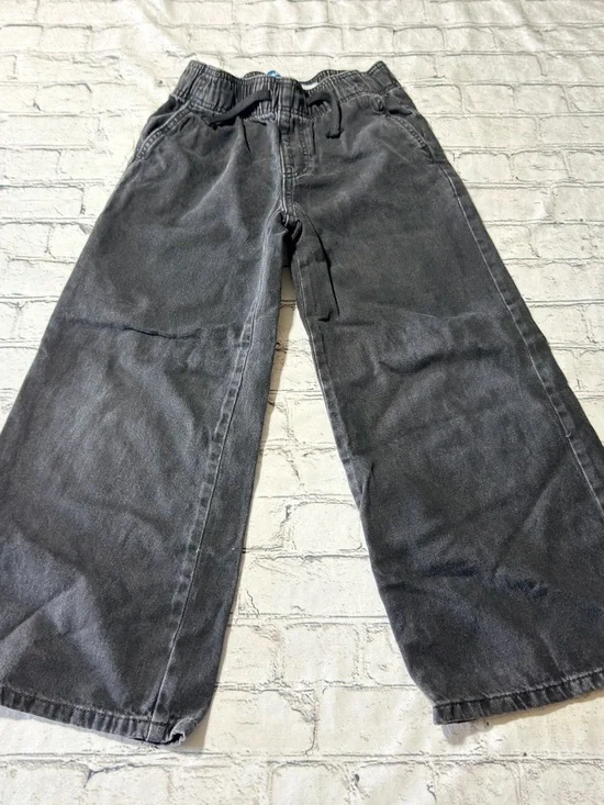 Old Navy Kids Black Bootcut Jeans with Drawstring Waist