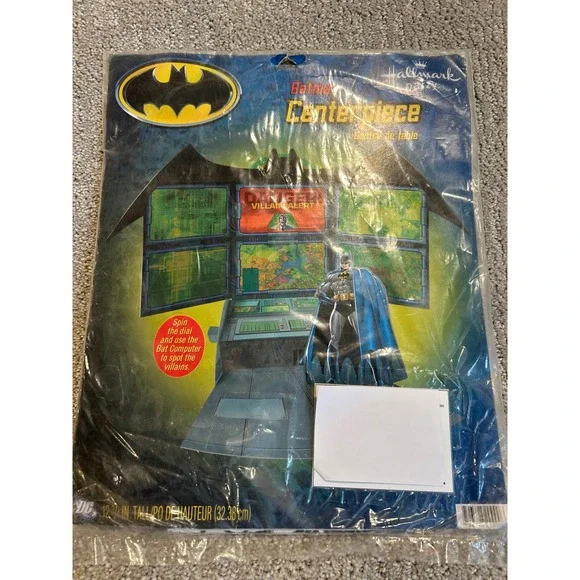 Vintage‎ Hallmark Batman Party Centerpiece DC Comics Birthday Decoration New