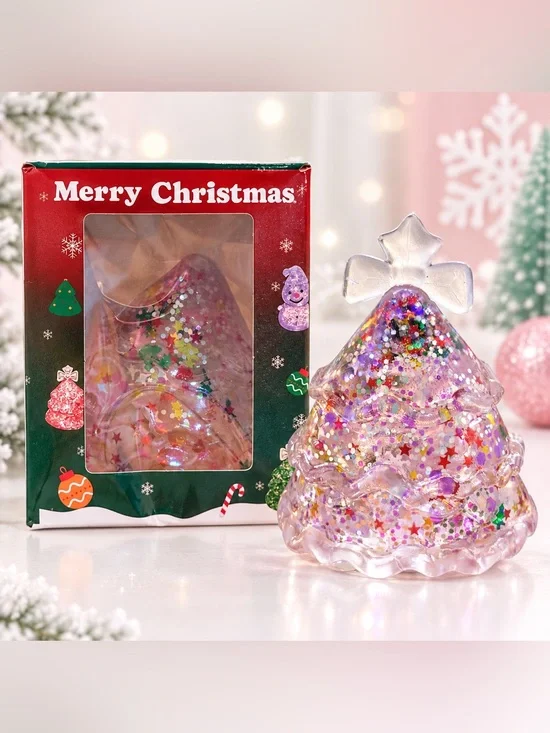 Christmas Tree Glitter Sugar Squishy