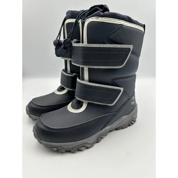 New Lands End Snow Flurry Insulated Boots 13M Navy Blue Waterproof Gorpcore