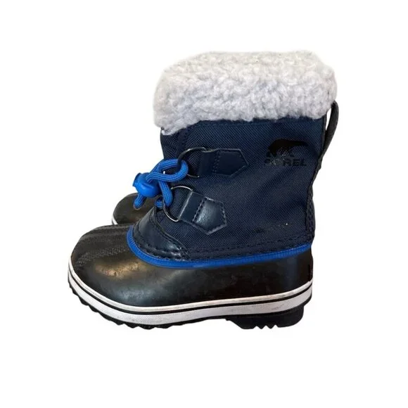 Sorel Unisex Toddler Yoot Pac Waterproof Snow Boots Size 8 Blue