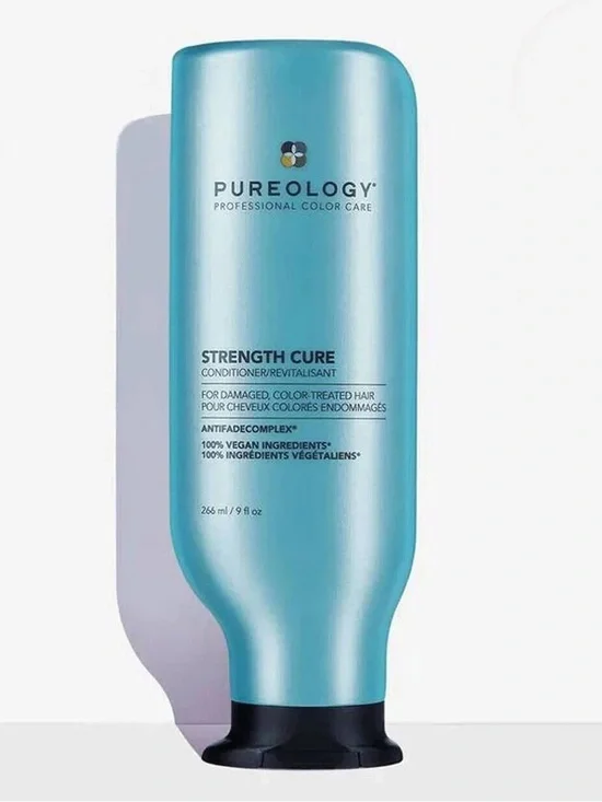 PUREOLOGY Strength Cure Conditioner for Damaged & Color Treated Hair, 9 fl oz