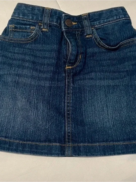 Old Navy Blue Denim A-Line Mini Skirt