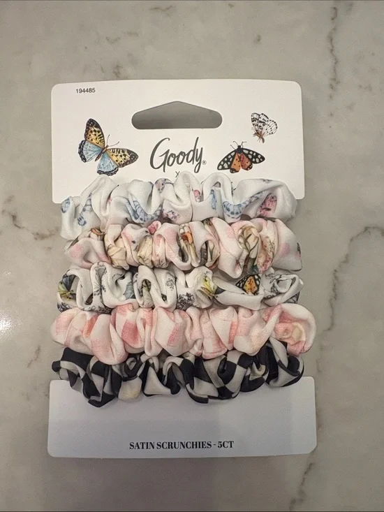 Mackenzie Childs x Goody 5 satin scrunchies NEW
