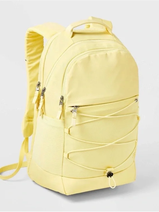 Classic Everyday Yellow Backpack - Women's Bag