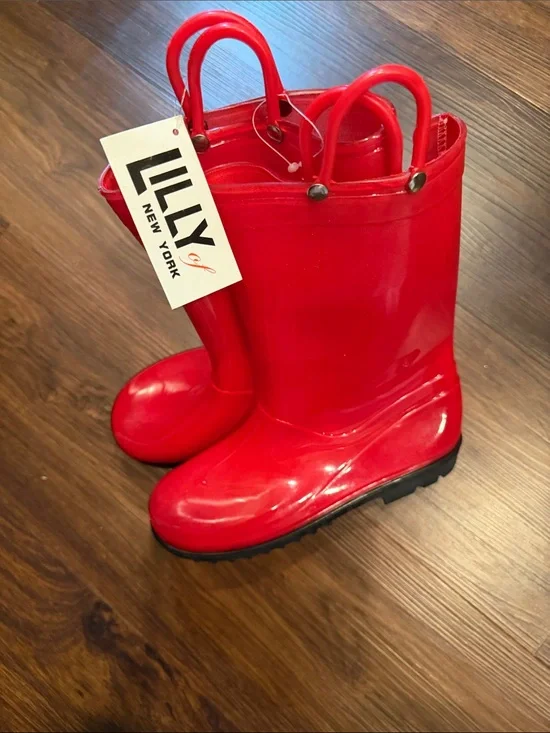 Kids' Red Rain Boots