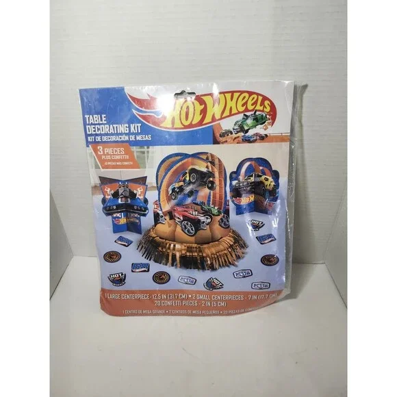 Hot Wheels Wild Racer Themed Birthday Party Decoration Kit - New in Package