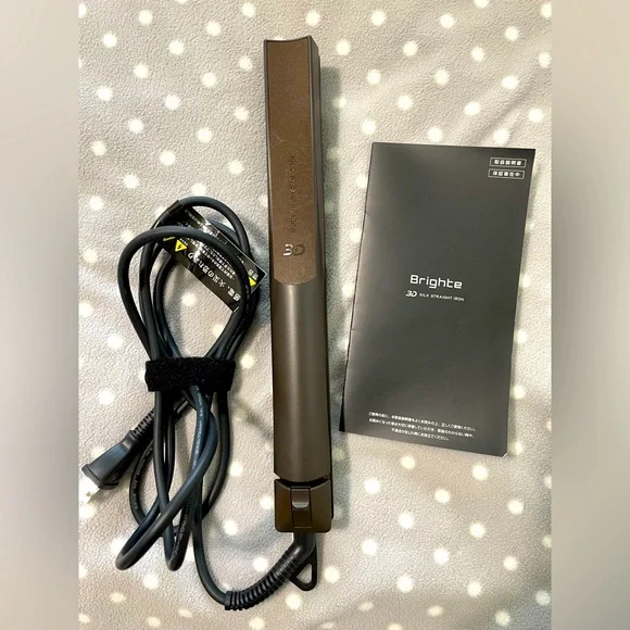 Brighte 3D Silk Hair Straight Iron - Brown Purchased in Japan