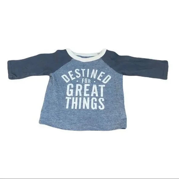 5/$30 🎈 Old navy graphic‎ baseball tee infant size 3-6 months
