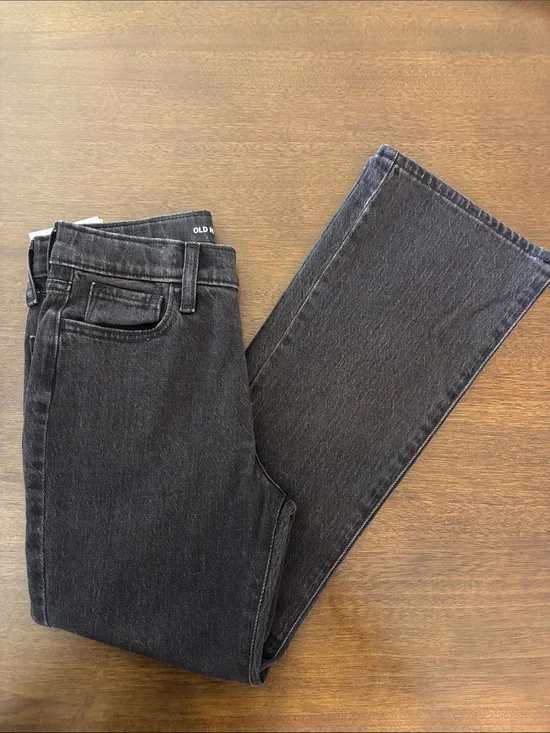 Old Navy Black Kids Straight-Leg Jeans