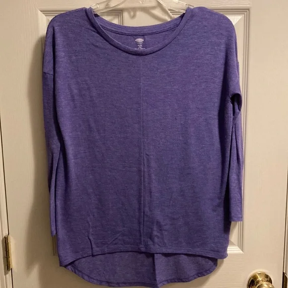 Old Navy Purple 3/4 Length Sleeve Top (size Child’s XL)