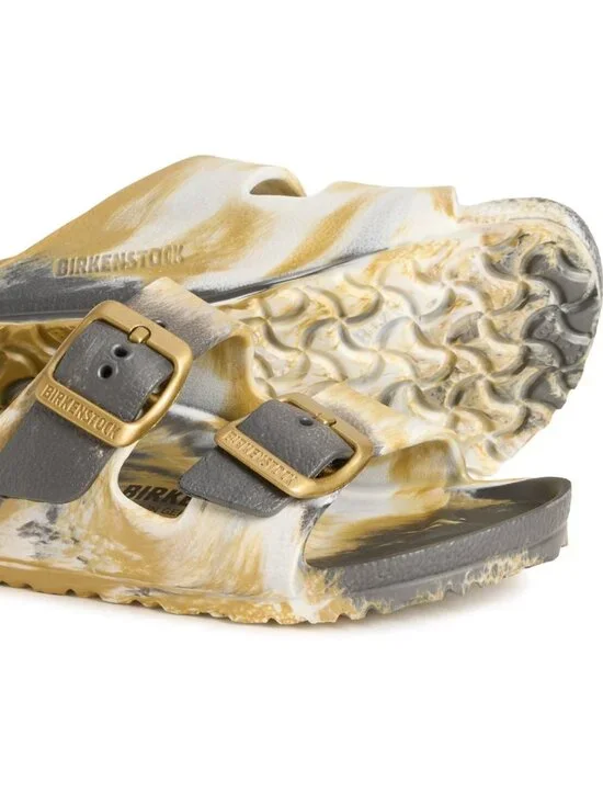 NEW Birkenstock Arizona EVA Kids Glamor Gold Waterproof Sandals 26 Toddler 9