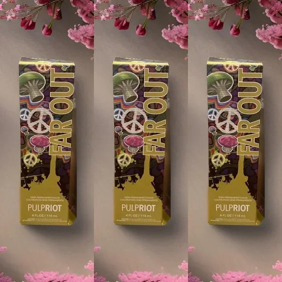 PulpRiot Semi Permanent HairColor Far Out 4 oz - 3 units