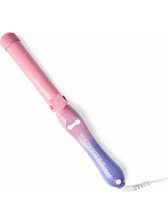 Rotating Ceramic Curling Iron - Large Barrel for Long Hair, Auto Shut-Off