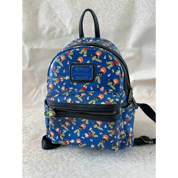 Loungefly Disney Kim Possible Chibi Character Mini Backpack Rare Disney Parks