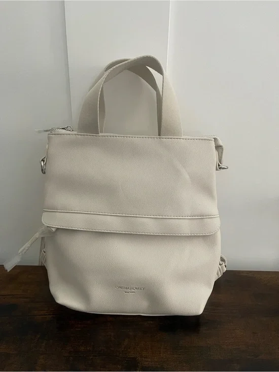 Cynthia Rowley Cream Convertible Tote Backpack