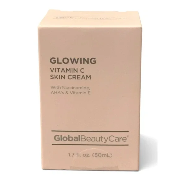 Global Beauty Care Glowing Vitamin C Skin Cream Niacinamide AHA Vitamin E 1.7oz
