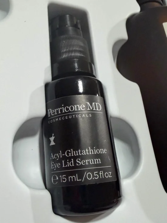 Perricone MD Nutritive Cleanser, Acyl-Glutathione and Eye Lid Serum, with pump