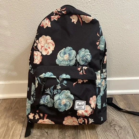 Herschel Floral Print Backpack One Compartment 12x18x4