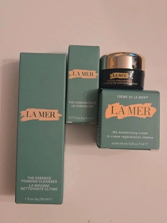 La Mer Green Moisturizing Cream Trio with Eye Concentrate