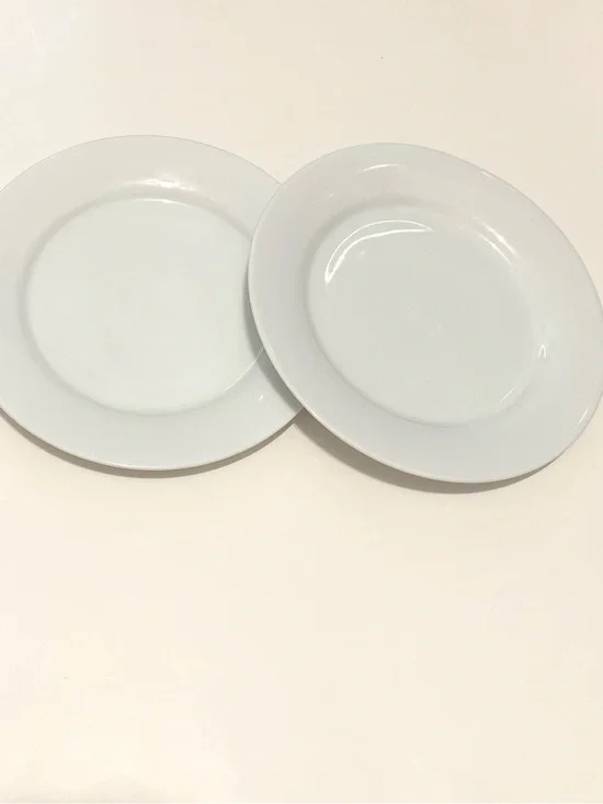 Crate&Barrel White Plates - Set of Two