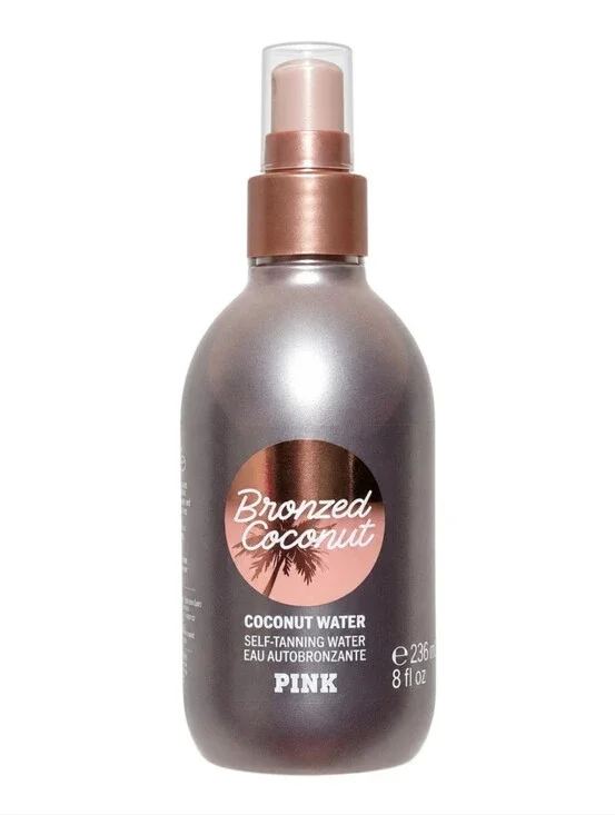 PINK Limited Edition Bronzed Coconut Water Self Tanning Water Spray 8 Oz NEW