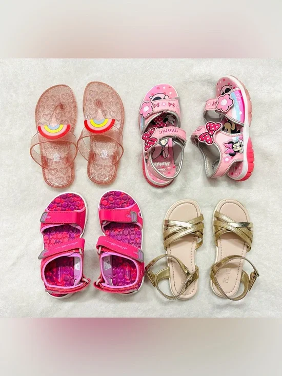 Big lot Girls Shoes,Sandals Size US 11 Disney Minnie Mouse,Eddie Bauer Excellent