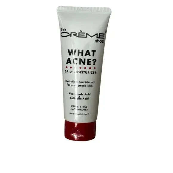 New The Creme Shop What Acne Daily Moisturizer unclogs pores remover excess oils