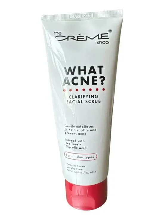 The Crème Shop What Acne? Clarifying Facial Scrub 5.07 oz