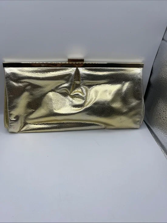 Michael Kors Very Hollywood Gold Clutch Purse