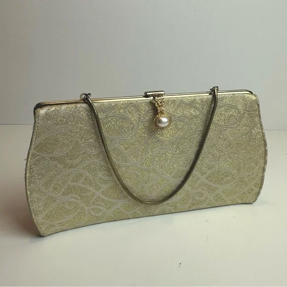 Vintage Rulo Creation Gold Clutch Bag