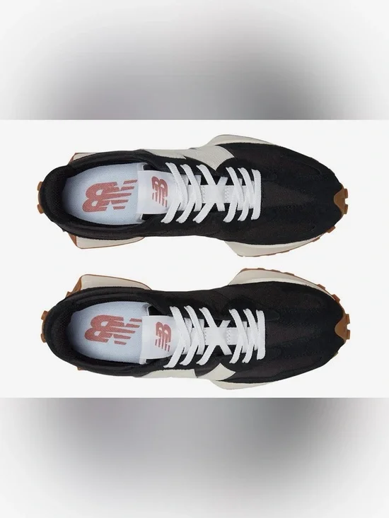 New Balance Women’s Black, White & Cream Retro Runner Sneaker