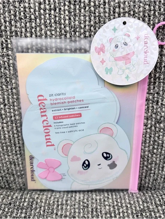Dearcloud Zit Clarity Hydrocolloid Blemish Patches 36 Ct Bears Clouds NEW