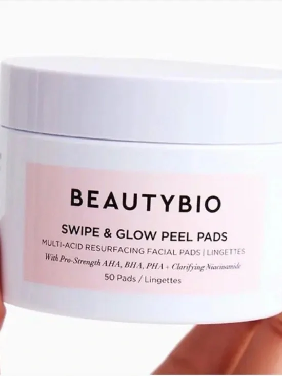 BeautyBio Swipe & Glow Peel Pads AHA BHA PHA Niacinamide 50 Pads NIB