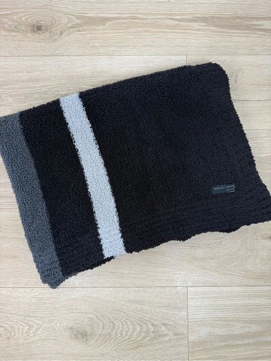 Barefoot Dreams CozyChic Block Stripe Throw Blanket