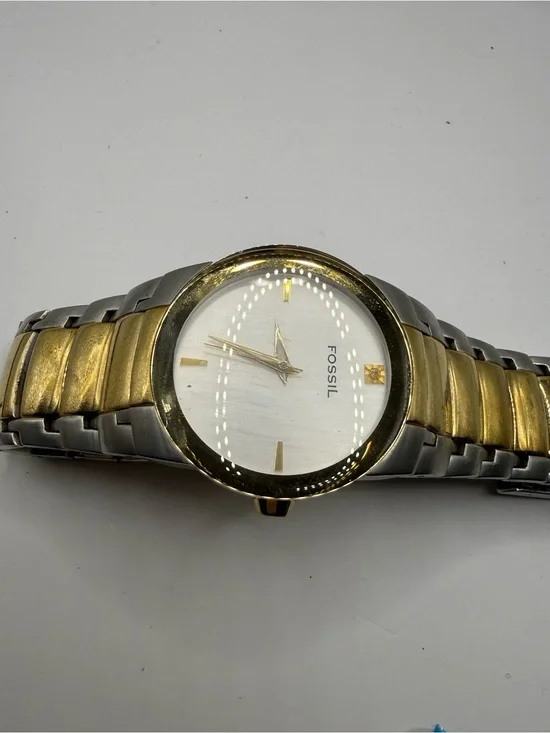 Fossil Two-Tone Gold and Silver Stainless Steel Watch
