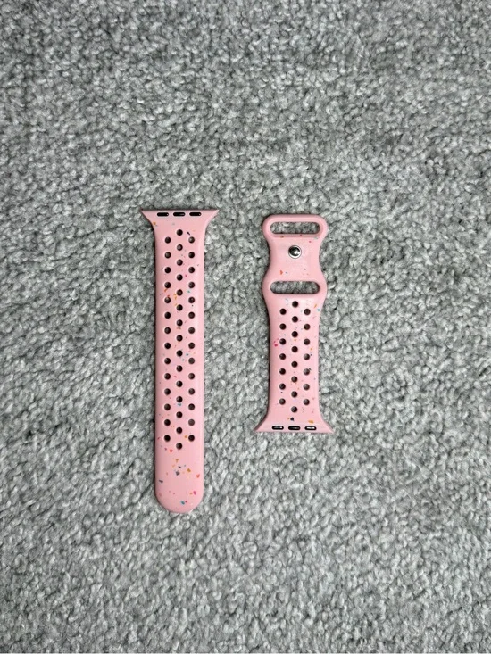 Pink Speckled Apple Watch Sport Band