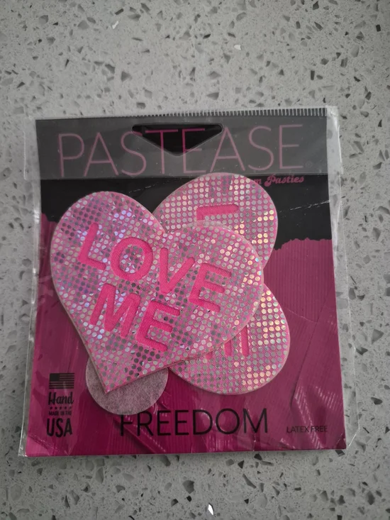 Pink Heart 'LOVE ME' Sequin Pasties by