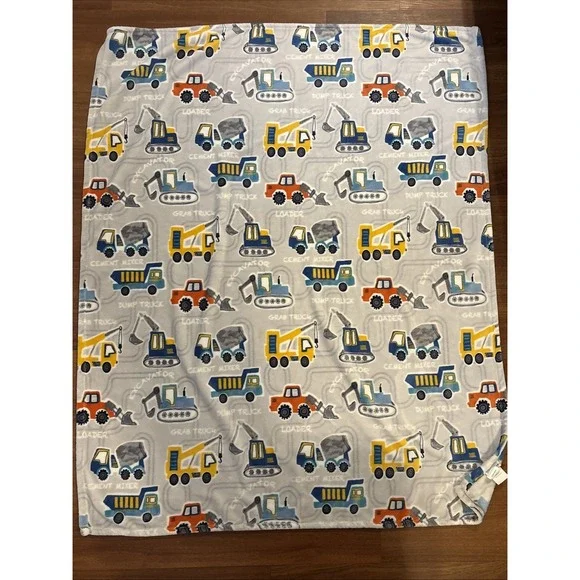 Novogratz‎ Kids Construction Throw Blanket 50x60 Dump Truck Excavator Fleece