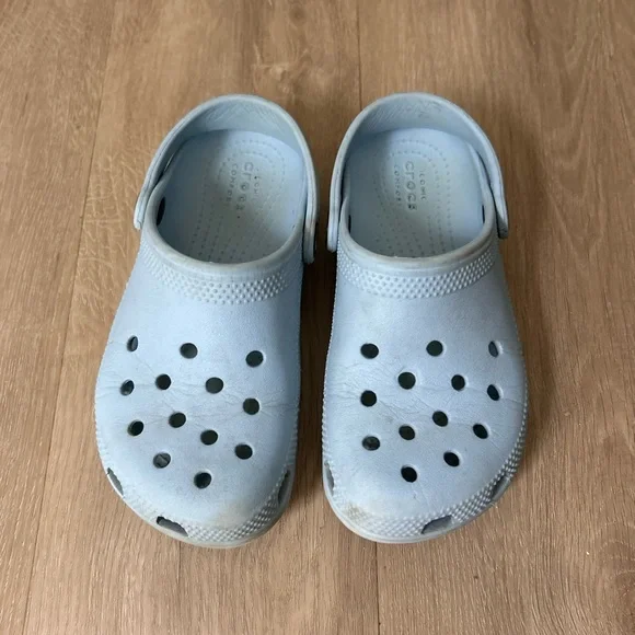 Girls Light Blue Crocs