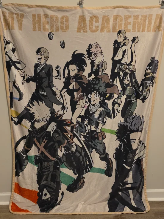 My Hero Academia Group Character Fleece Throw Blanket