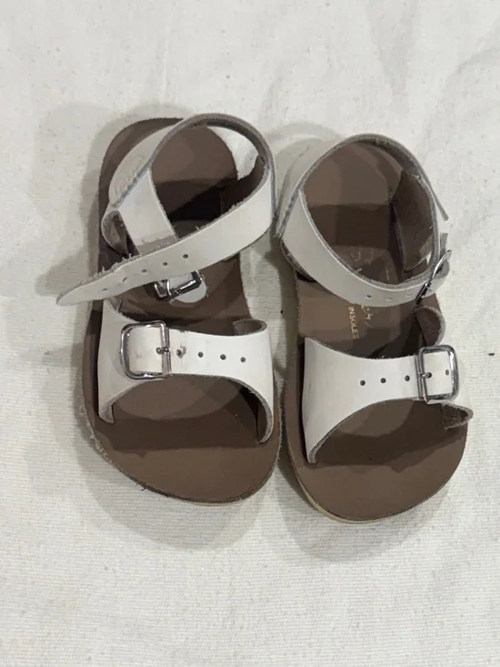 Sun-San Surfer Toddler White Buckle Strap Sandals