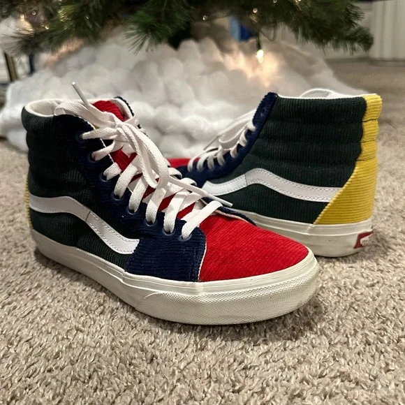 Vans Sk8-Hi Colorblock Mixed Corduroy Sneakers