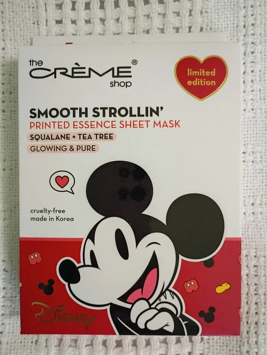 The Crème Shop Mickey’s Smooth Strollin’ Essence Sheet Mask 3 Pack Limited Ed
